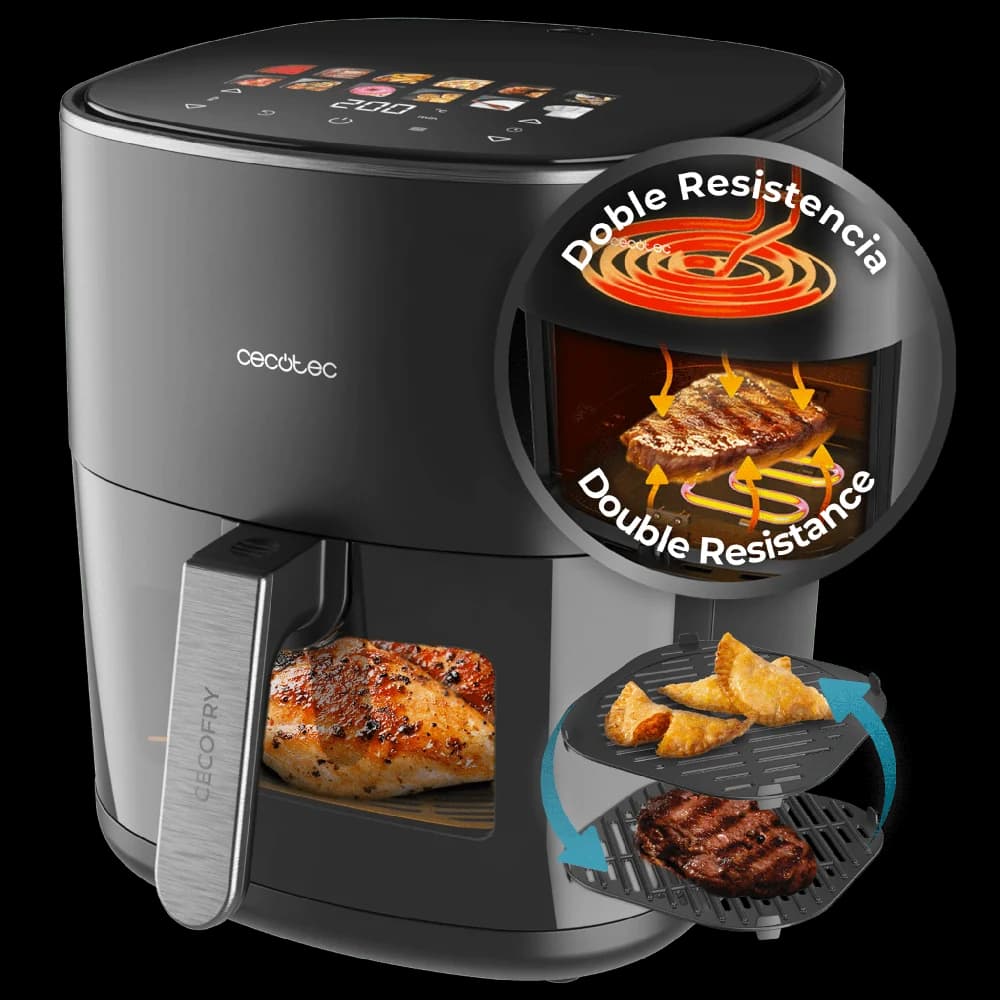 Fritadeira de ar quente Cecotec Cecofry&Grill Duoheat 6500